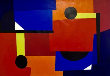 Original Abstract Geometric Paintings by Laura Welshans
