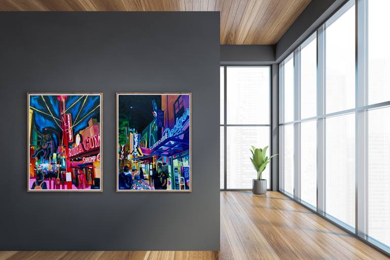 Original Contemporary Architecture Painting by Victoria Gordeyeva