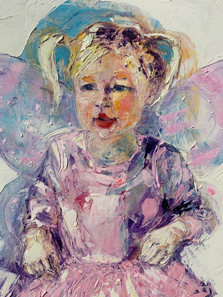 Original Abstract Expressionism People Painting by Florinela Bocsa