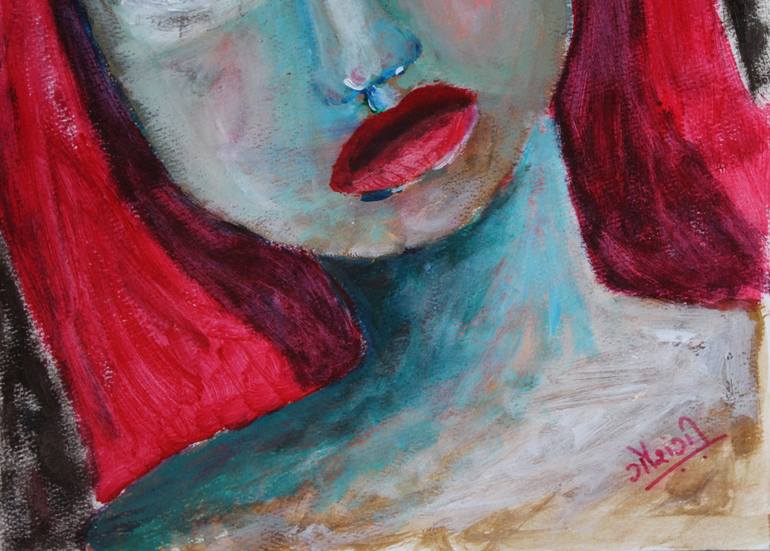 Original Abstract Expressionism People Painting by Gaurangi Shah