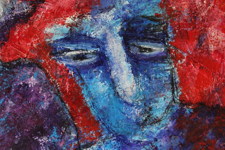 Original Abstract Expressionism People Painting by Gaurangi Shah