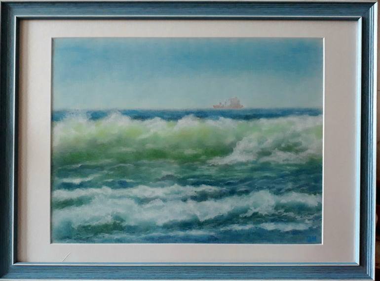 Original Fine Art Seascape Painting by Olga Maksimova