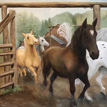 Original Realism Horse Paintings by Dana Doran