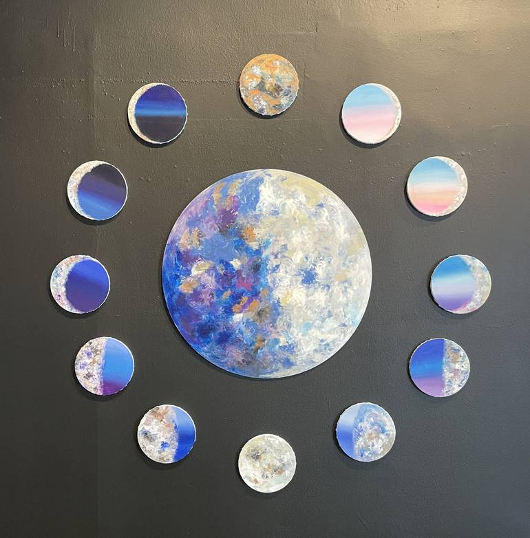 Original Contemporary Outer Space Paintings by Drica Lobo