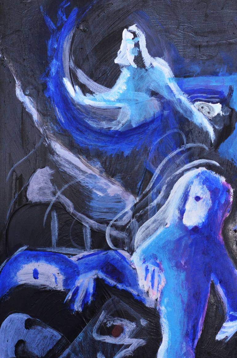 Original Abstract Expressionism Religion Painting by Joseph Cunningham