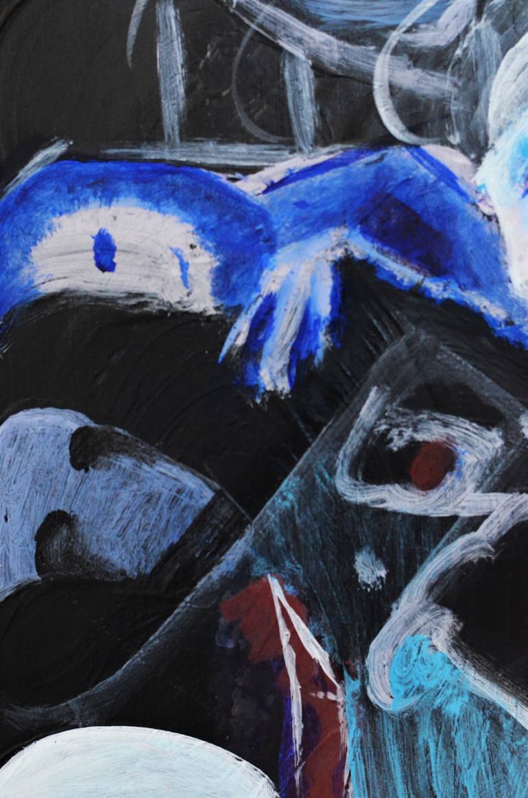 Original Abstract Expressionism Religion Painting by Joseph Cunningham