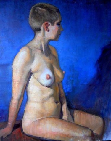 Female Nude in Blue thumb