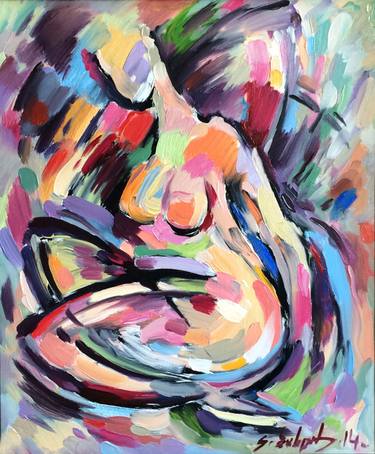 Original Conceptual Abstract Painting by Kakha Bakhtadze
