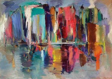 Original Abstract Expressionism Abstract Painting by Kakha Bakhtadze