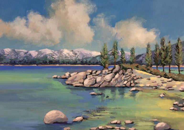 Lake Tahoe Painting by Tim GRANT Saatchi Art