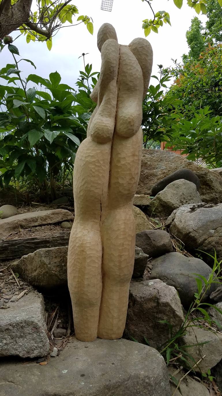 Original organic figure Abstract Sculpture by Christina Nalty