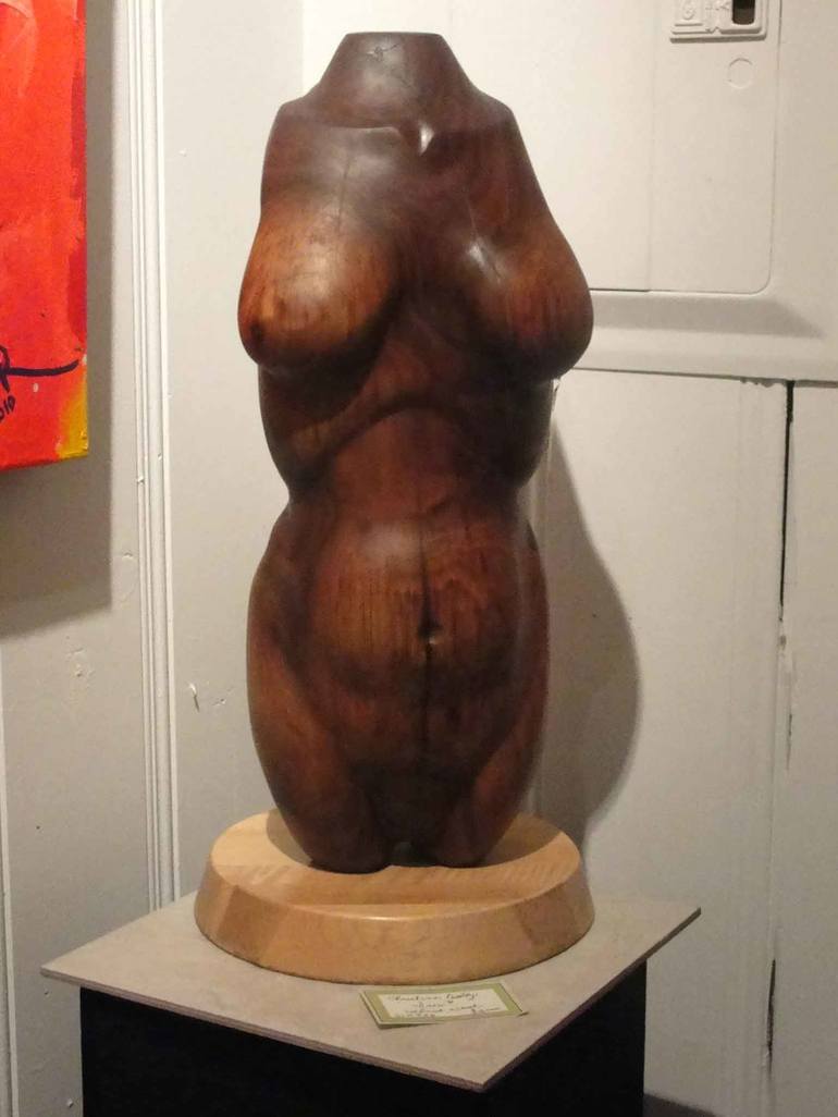 Original classical torso Women Sculpture by Christina Nalty