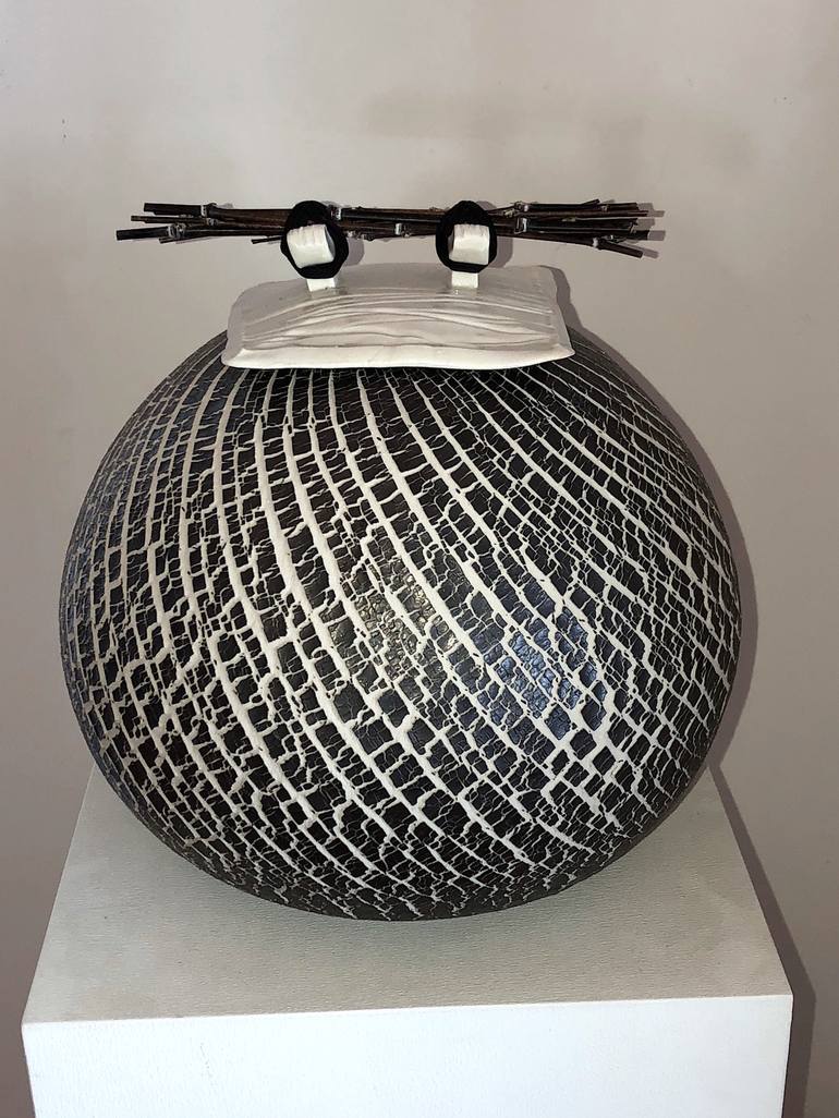 Original Contemporary ceramic art Interiors Sculpture by Patrick Hall