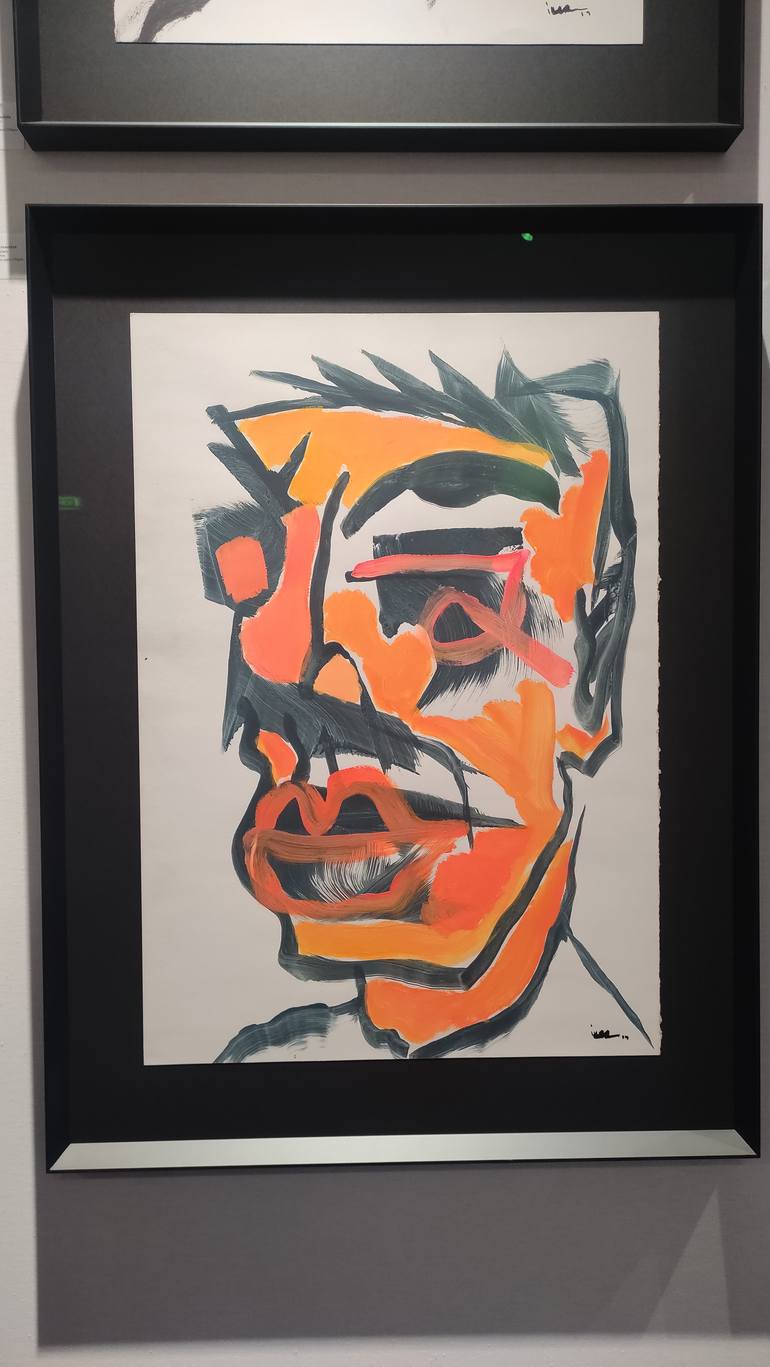 Original Abstract People Painting by Iker Garcia Barrenetxea