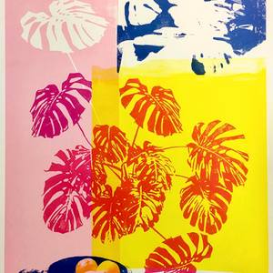 Monstera Deliciosa (Pink and Yellow) - Limited Edition of 3
