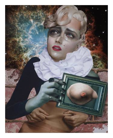 Original Figurative Celebrity Collage by Jennie Cave