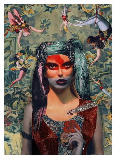 Original Portraiture Women Collage by Jennie Cave