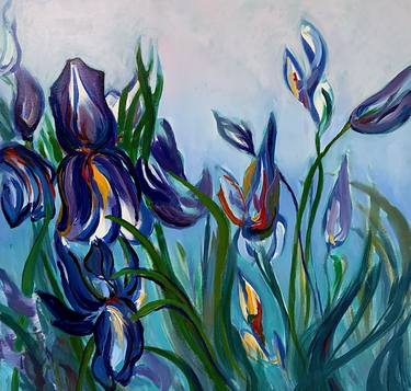 Original Contemporary Floral Painting by Alfred Dimaio
