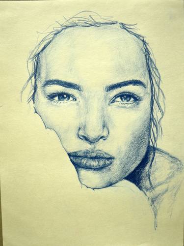 Print of Portraiture Portrait Drawings by Natasa Buha