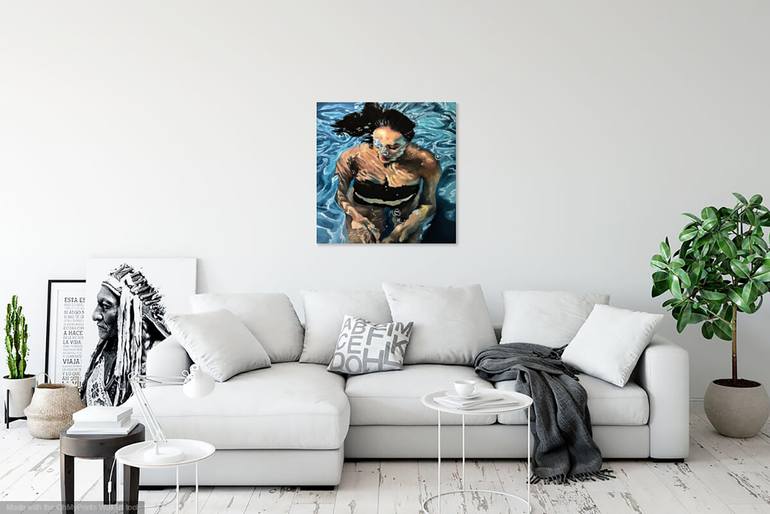 Original Realism People Painting by Amanda Cameron