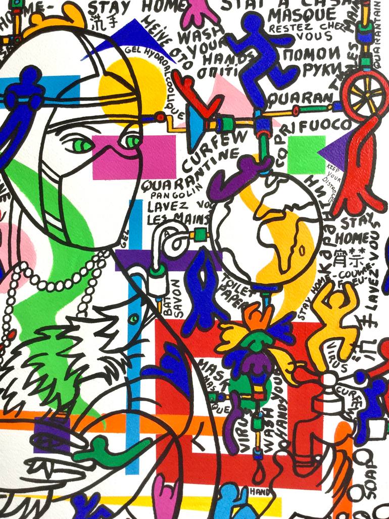 Original Expressionism Pop Culture/Celebrity Painting by Michele Map
