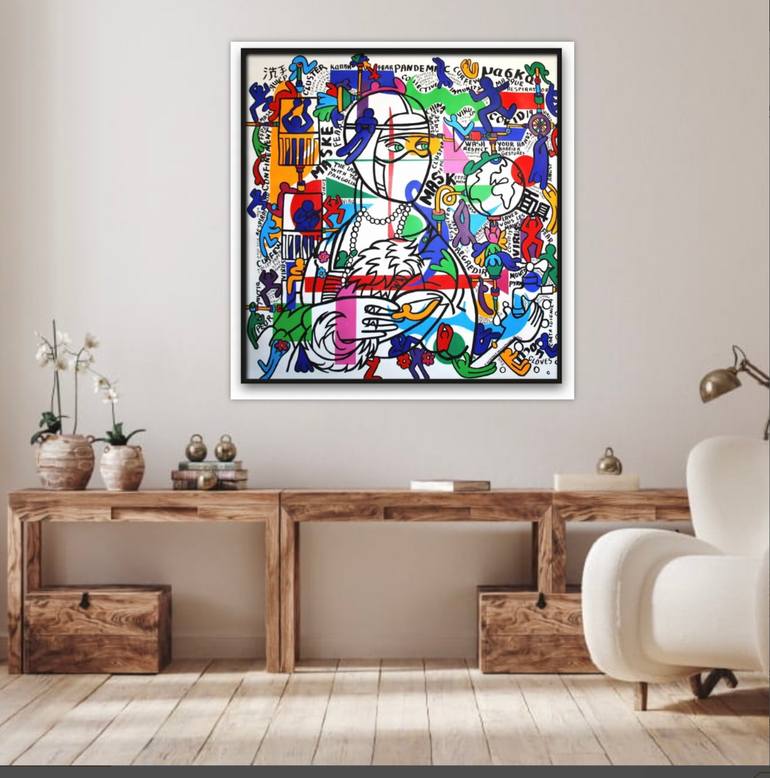 Original Expressionism Pop Culture/Celebrity Painting by Michele Map