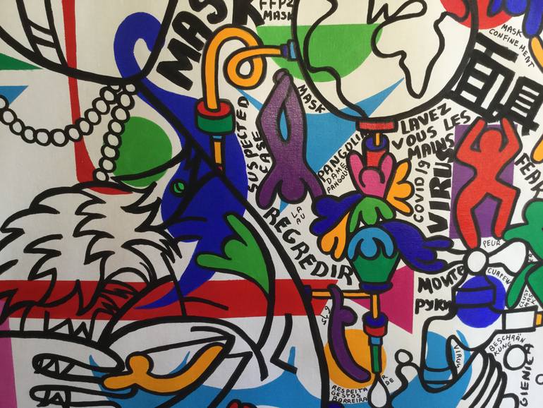 Original Expressionism Pop Culture/Celebrity Painting by Michele Map