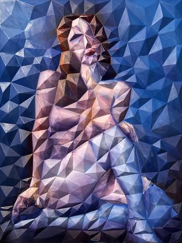 Original Abstract Nude Paintings by David Rockwell