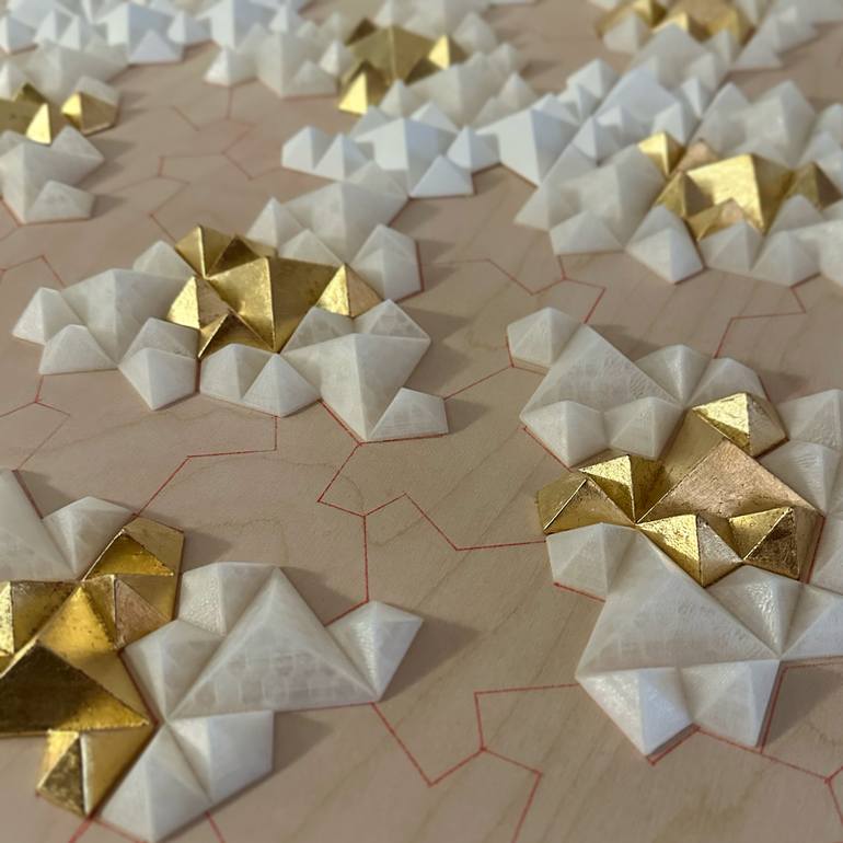 Original Abstract Geometric Painting by David Rockwell