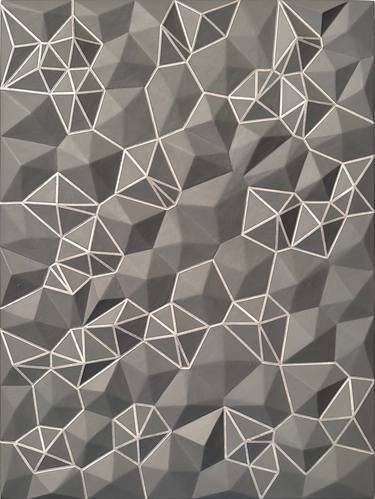 Original Fractal/algorithmic Abstract Painting by David Rockwell