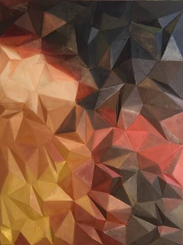 Original Abstract Geometric Paintings by David Rockwell