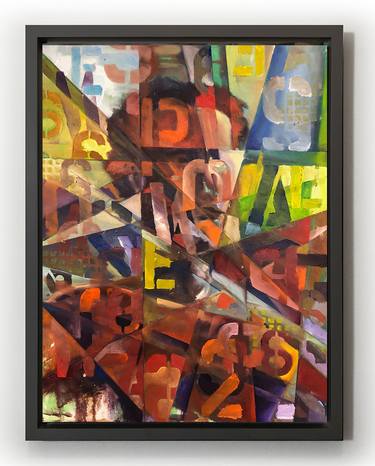 Original Abstract Portrait Paintings by David Rockwell