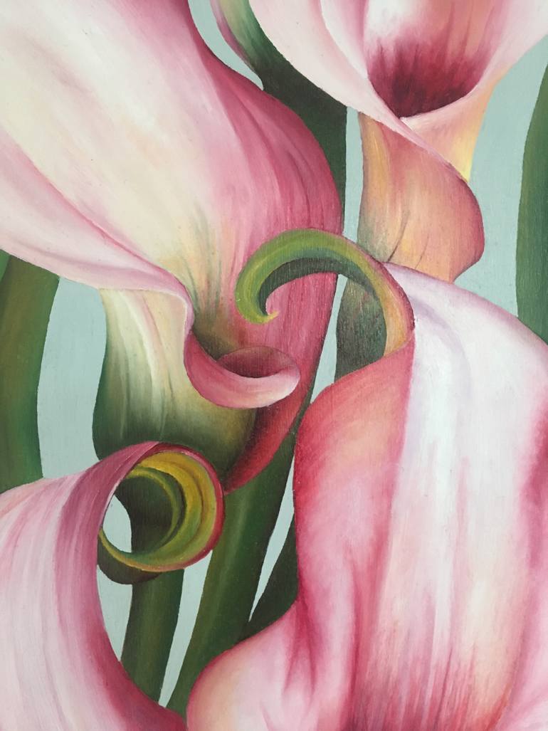 Original Illustration Floral Painting by Charlotte Ambler