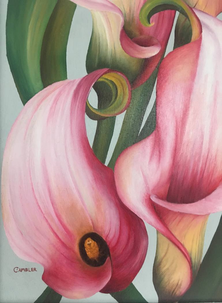 Original Illustration Floral Painting by Charlotte Ambler