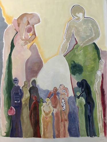 Original People Paintings by Helene Awad