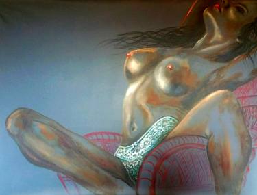Original Figurative Nude Paintings by Nush Menna