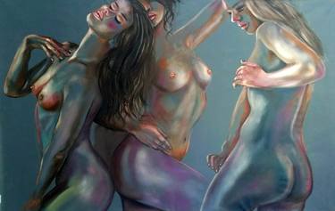 Original Figurative Nude Paintings by Nush Menna