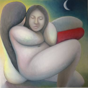 Sleeping woman, dreaming woman. thumb