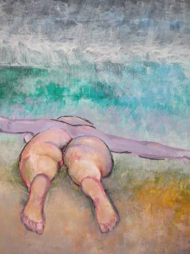 Print of Surrealism Nude Paintings by Riccos Trigeorgis