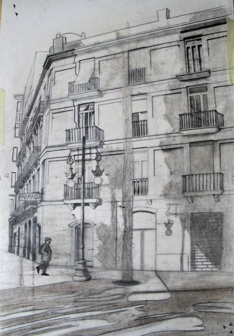Original Architecture Painting by Samuel Garijo