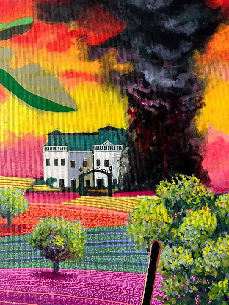Original Surrealism Rural life Painting by Greif Lazic