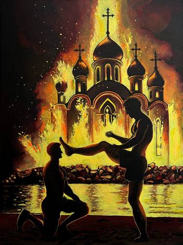 Print of Surrealism Religion Paintings by Greif Lazic