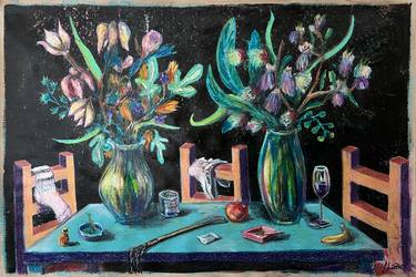 Original Floral Paintings by Greif Lazic