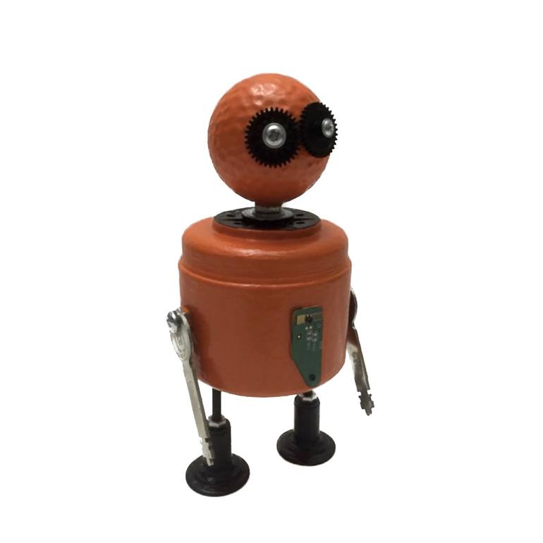 CyBot (Found Objects Robot Sculpture) - Print