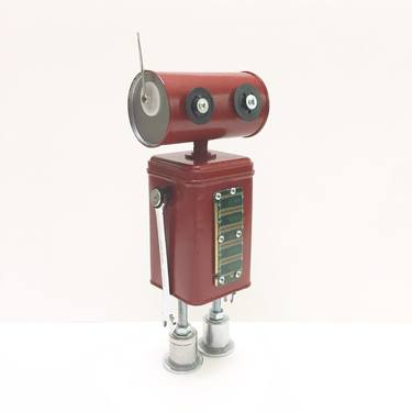 Found Objects Robot Sculpture / Assemblage Robot Figurine thumb