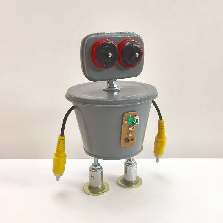 DOT (Found Objects Robot Sculpture) - Print