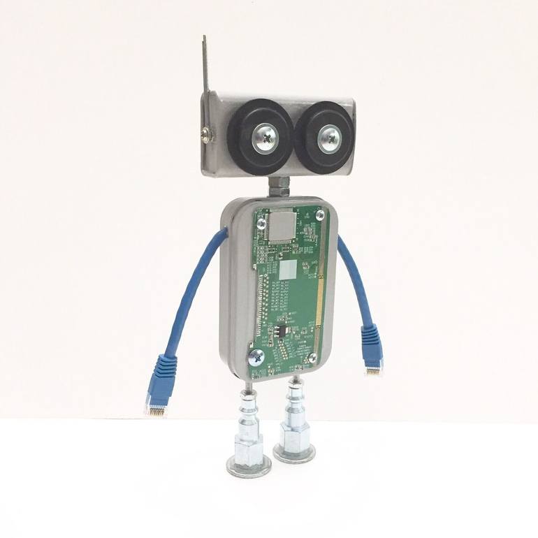 WIRED (Found Objects Robot Sculpture) - Print
