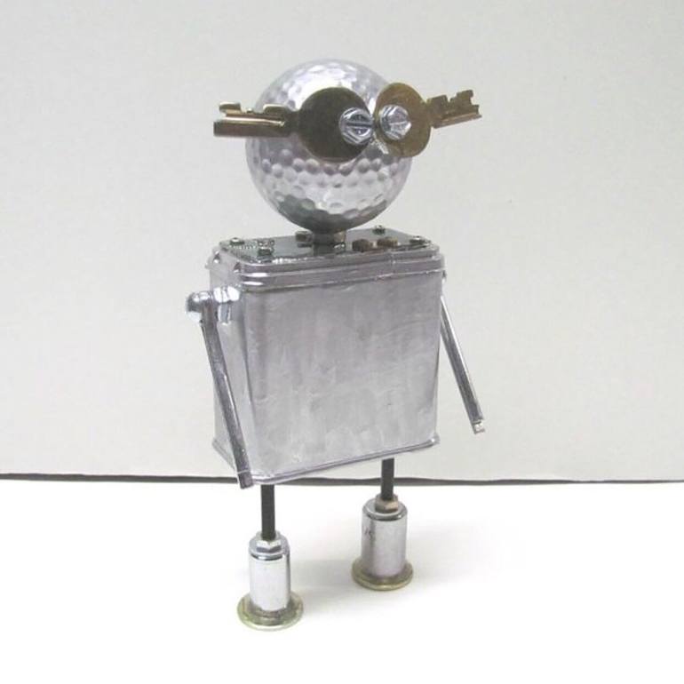 Norby (Found Objects Robot Sculpture) - Print
