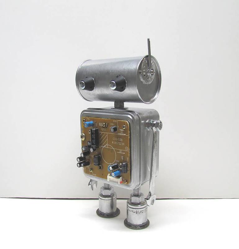 Hammer (Found Objects Robot Sculpture) - Print