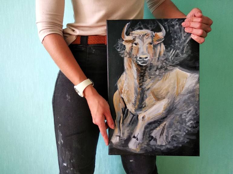 Original Animal Painting by Valentina Reymer Brazhnikova